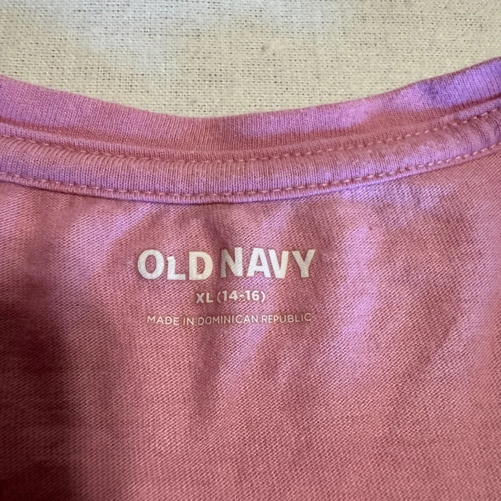 Old Navy Girls XL 14/16 Pink Graphic Tee‎